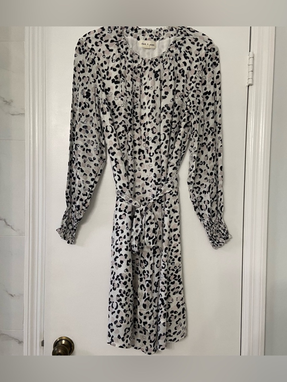 CLOTH & STONE Leopard Print Midi Dress Small NWOT
